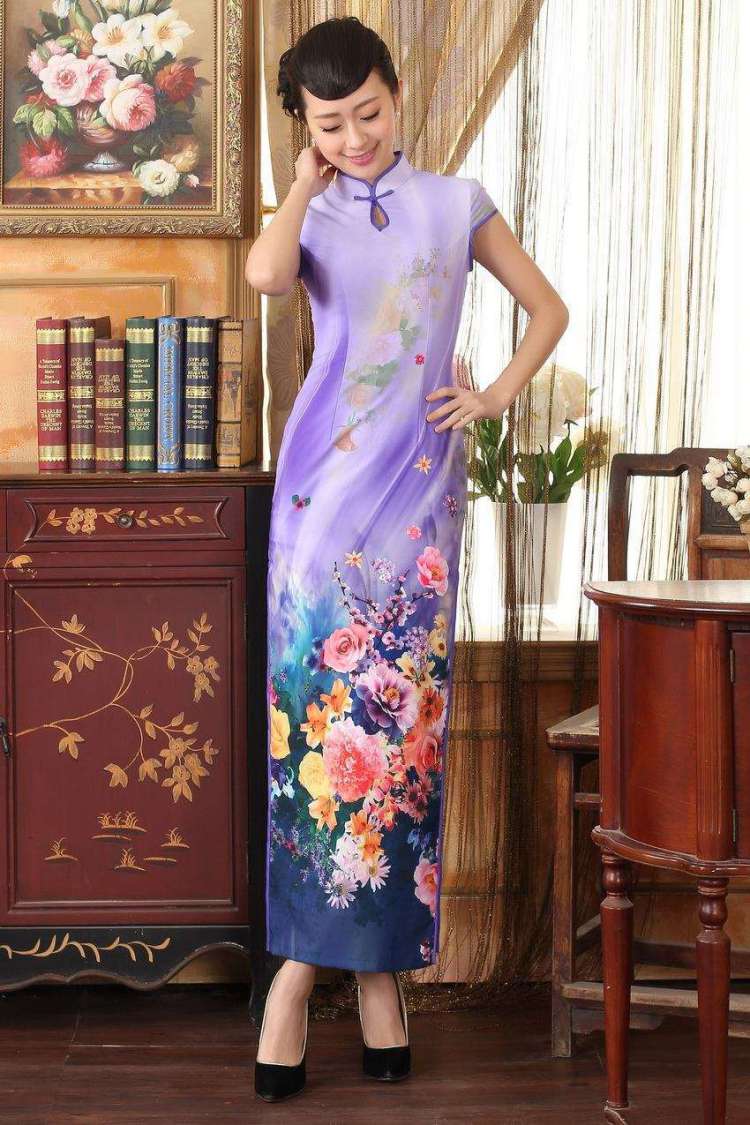 Ms. 27.41 picking qipao Tang Dynasty Doi Fong water droplets collar short-sleeve long double qipao Sau San light blue 2XL Photo, prices, brand platters! The elections are supplied in the national character of distribution, so action, buy now enjoy more preferential! As soon as possible.