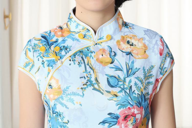 For Pont Sondé Ms. Diane new jacquard cotton daily Chinese qipao cultivating short cheongsam picture color XXL pictures, price, brand platters! Elections are good character, the national distribution, so why buy now enjoy more preferential! Health