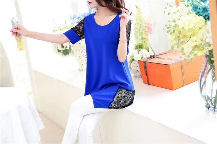 And Cisco, thick snow MM woven shirts women 2015 summer, the Korean version of the greater number, long, solid T-shirt T-shirt lace stitching solid black skirt XXXXXL pictures, price, brand platters! Elections are good character, the national distribution, so why buy now enjoy more preferential! Health
