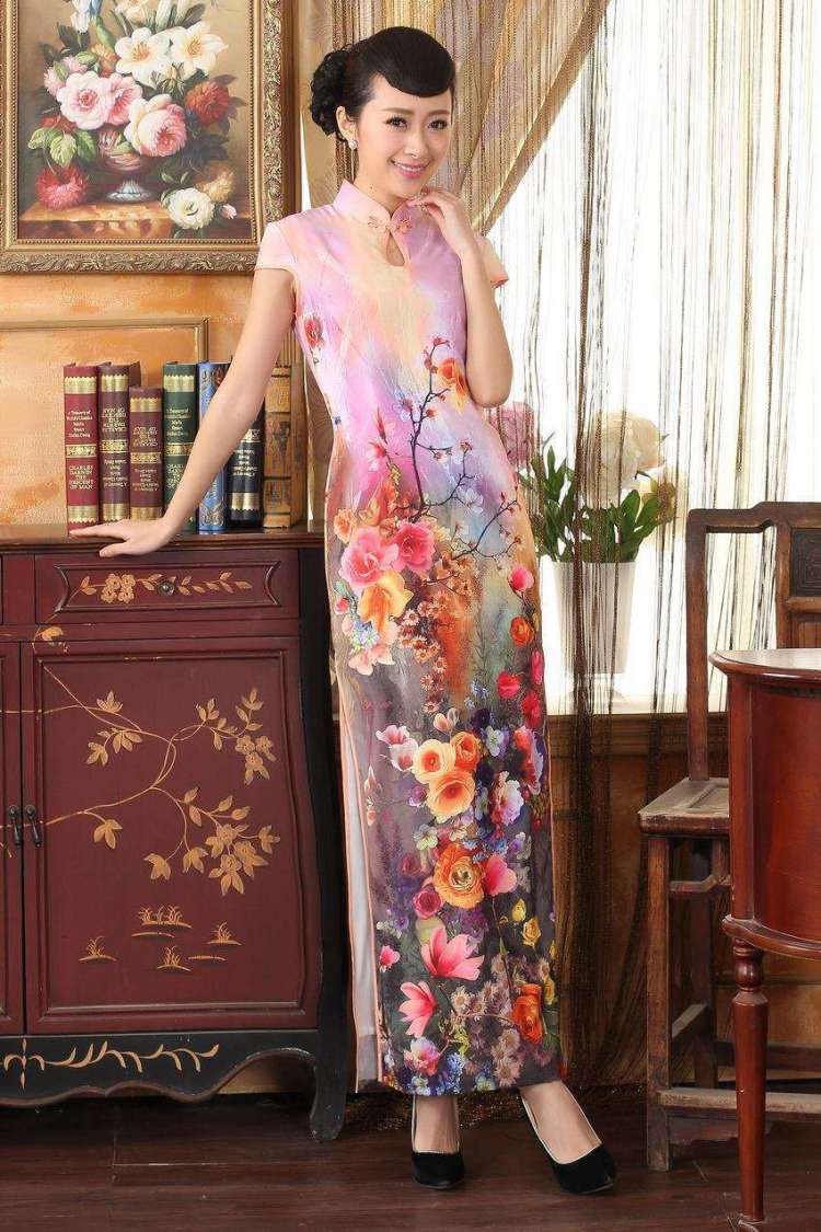 The frequency response, Ms. Tang cheongsam with Diane Fong water droplets collar short-sleeve cultivating long double cheongsam pink 2 XL pictures, price, brand platters! Elections are good character, the national distribution, so why buy now enjoy more preferential! Health