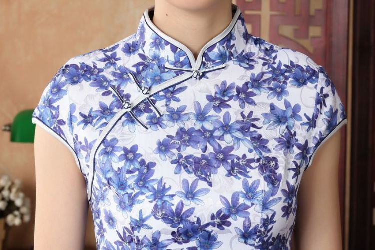 Nigeria, the cheongsam dress, Ms. Tang fitted dresses improved national wind antique stamp cheongsam dress dress picture color XXL pictures, price, brand platters! Elections are good character, the national distribution, so why buy now enjoy more preferential! Health