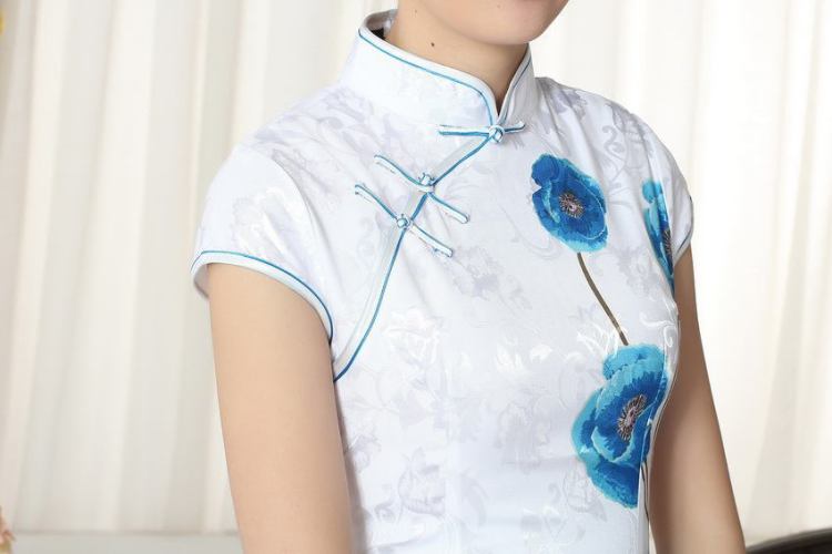 The broadband lady stylish jacquard cotton cultivating short cheongsam dress new Chinese qipao gown picture color 2 XL pictures, price, brand platters! Elections are good character, the national distribution, so why buy now enjoy more preferential! Health