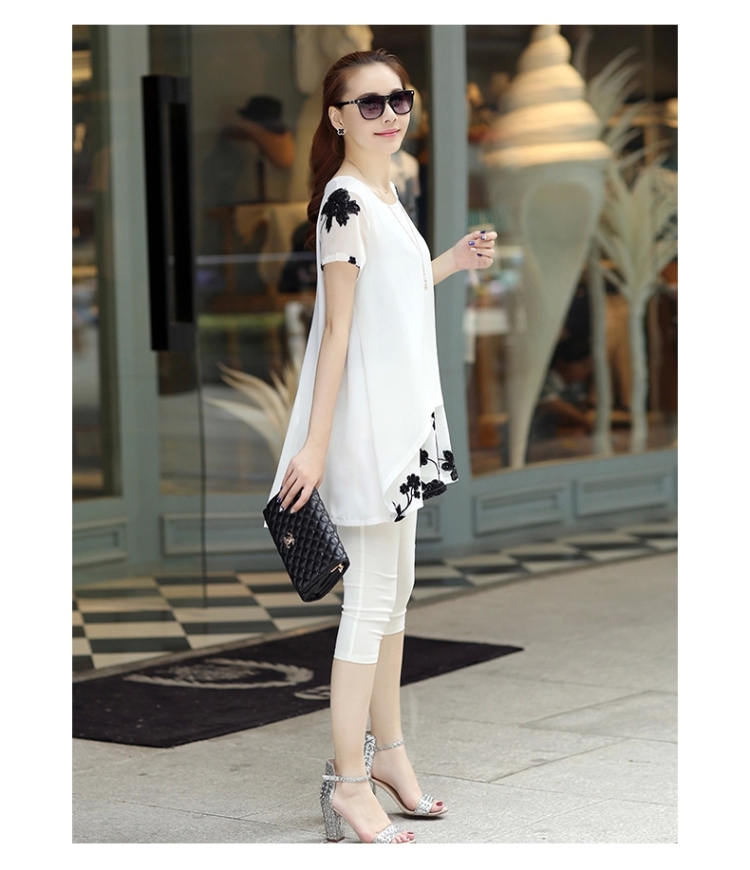 2015 Summer Zz&ff new chiffon stamp Sau San dresses LYQ5064 female white L A Picture, prices, brand platters! The elections are supplied in the national character of distribution, so action, buy now enjoy more preferential! As soon as possible.