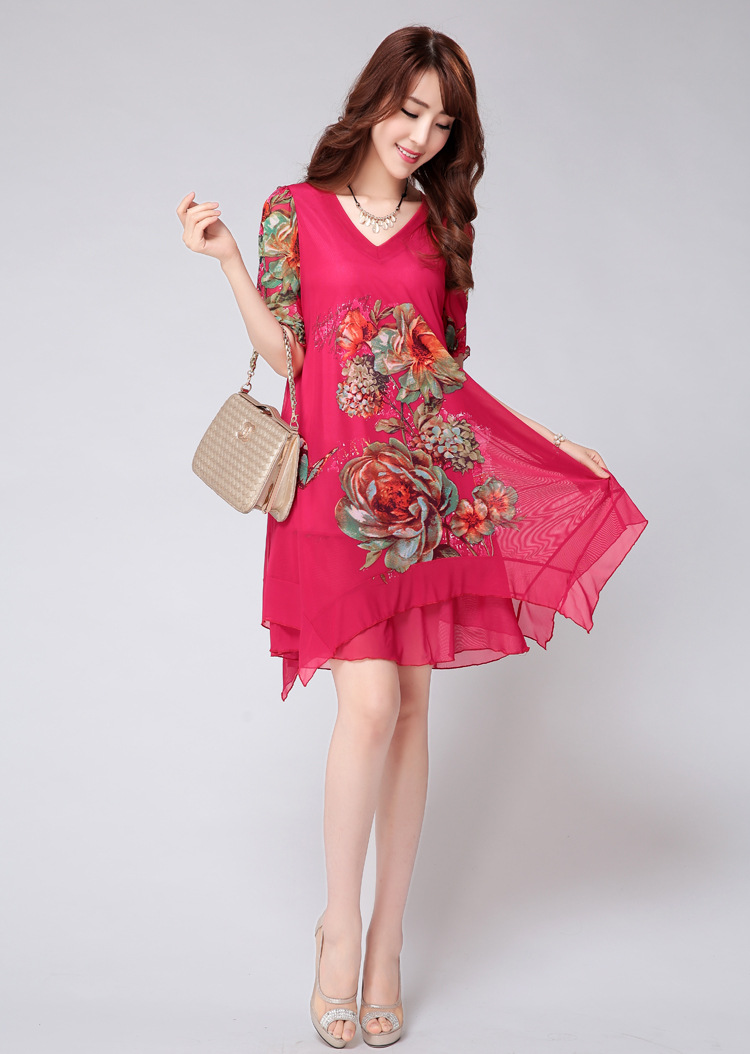 A pleasant, year, older women 2015 summer new, larger mother load snow woven short-sleeved ethnic wind stamp dresses female XXYL 7715 green 4 XL pictures, price, brand platters! Elections are good character, the national distribution, so why buy now enjoy more preferential! Health