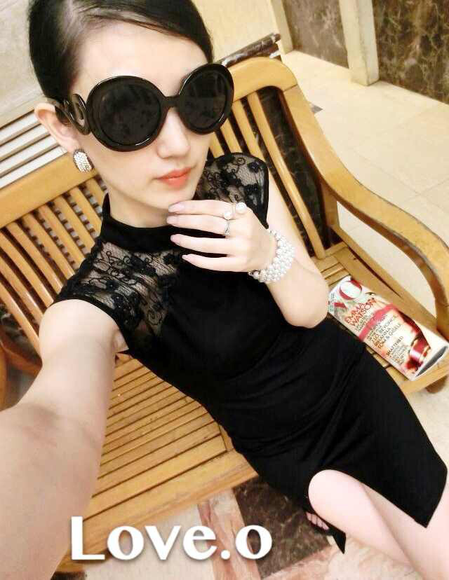 Lin's flowers 2015 new European and American-feminine 10 foot lace fluoroscopy the forklift truck cheongsam dress black are code pictures, price, brand platters! Elections are good character, the national distribution, so why buy now enjoy more preferential! Health