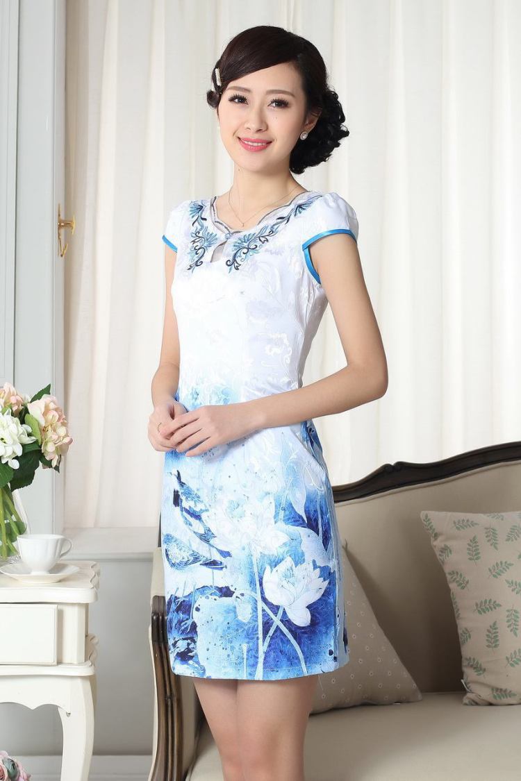 Nigeria, the Summer load female elegance new Chinese qipao improved graphics thin short cheongsam picture color XXL pictures, price, brand platters! Elections are good character, the national distribution, so why buy now enjoy more preferential! Health