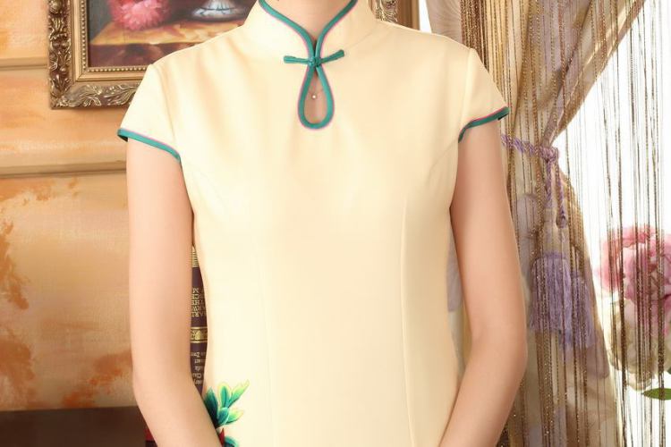 On optimizing the options of the Tang dynasty qipao Ms. Tianxiang cheongsam dress-color graphics thin elegance Sau San long qipao gown Yellow XL Photo, prices, brand platters! The elections are supplied in the national character of distribution, so action, buy now enjoy more preferential! As soon as possible.