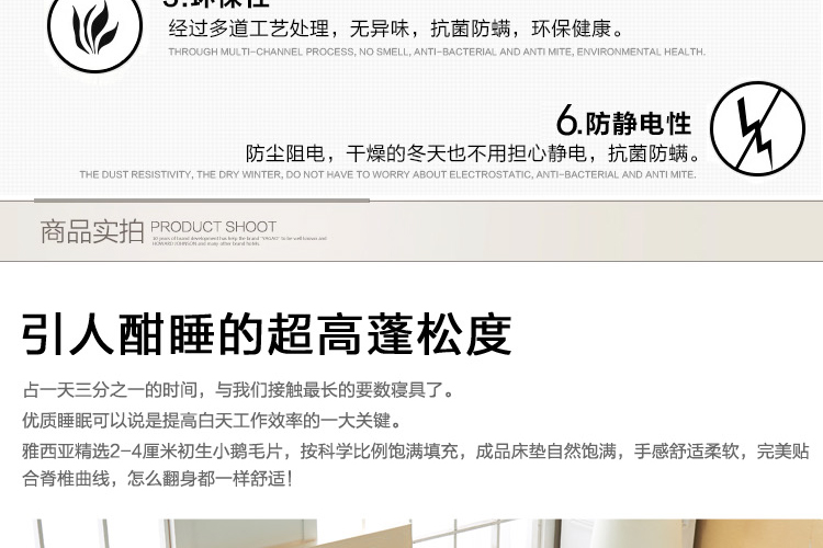 
                                        允儿羽丝绒床褥冬季学生加厚羽丝绒床垫酒店榻榻米床褥子可折叠单双人 灰-5cm 180*200                
