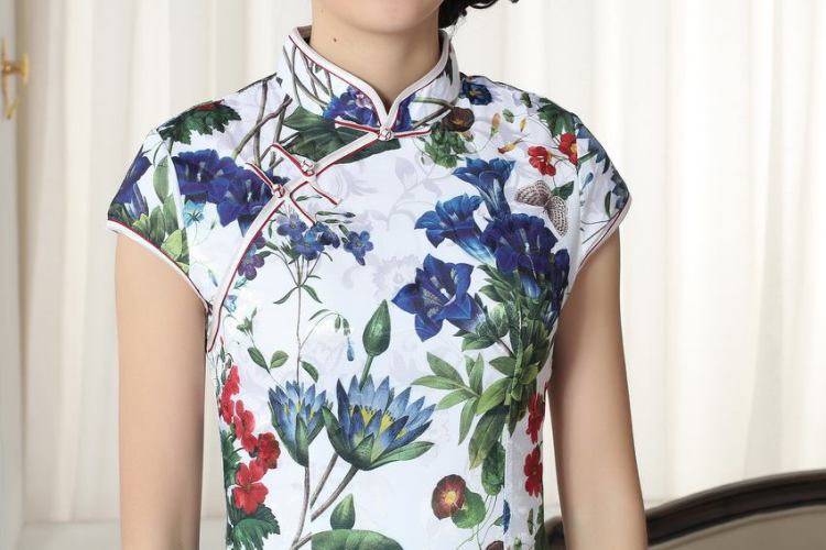 For Pont Sondé Diana Lady stylish jacquard cotton cultivating short cheongsam dress new Chinese qipao gown picture color XXL pictures, price, brand platters! Elections are good character, the national distribution, so why buy now enjoy more preferential! Health