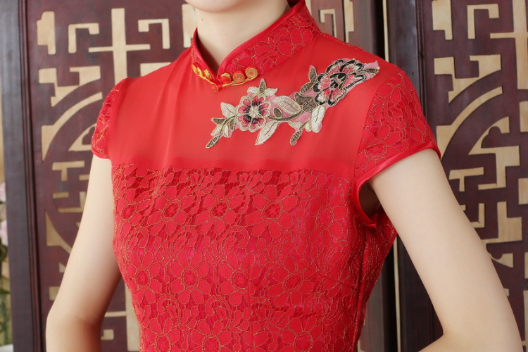 Nigeria, the lady Jane, stylish and refined beauty lace short cheongsam dress new Chinese Chinese Dress D 0254 - C XXL pictures, price, brand platters! Elections are good character, the national distribution, so why buy now enjoy more preferential! Health