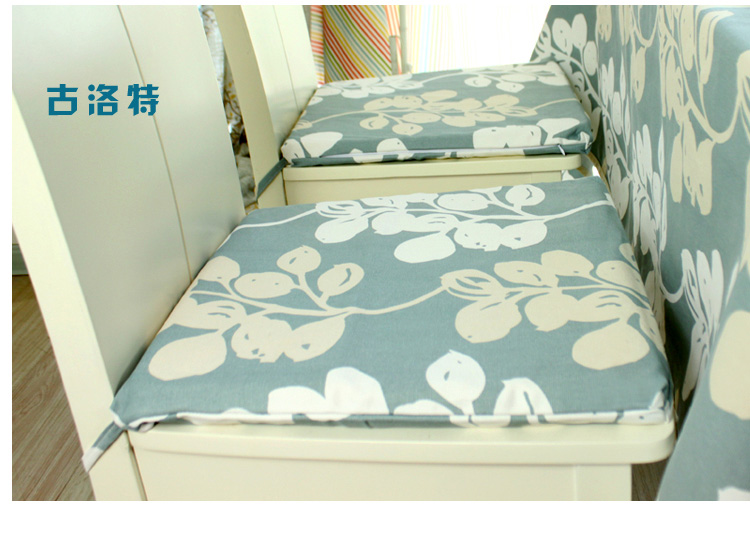 乐唯仕2条装椅垫坐垫纯棉布艺花植学生椅子垫夏凉沙发办公室靠垫 古洛特 40*40CM*3(2个装)