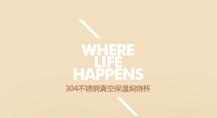 兴财 304不锈钢真空焖烧罐 保温饭盒汤壶粥壶焖烧壶0.38L乐彩系列AKS005-2粉色