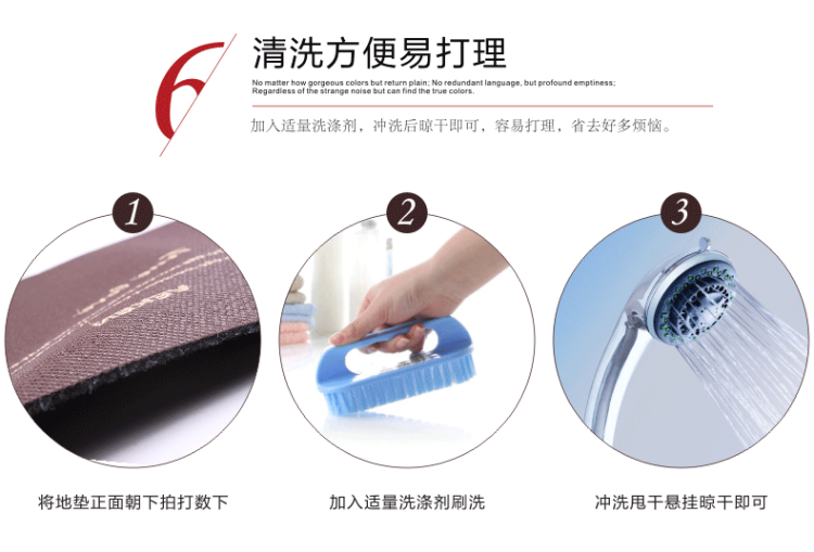 
                                        维科家纺 防滑蹭灰土垫脚垫地毯 门口入户进门地垫门垫 暗红发财树款 60x90cm                
