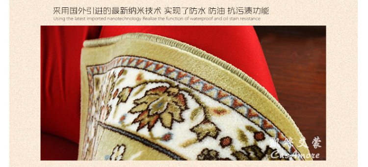 CasAmor现代高档免洗抗污地垫地毯 入户门厅进门门垫地垫浴室厨房卫生间防滑地垫脚垫定制 DT005绿色 800MMx1200MM