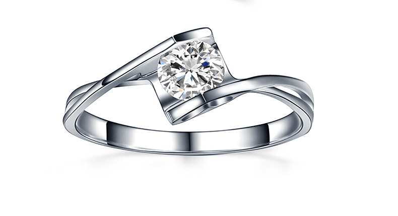 小宛 小宛钻石 天使之吻求婚女戒结婚 钻石戒指