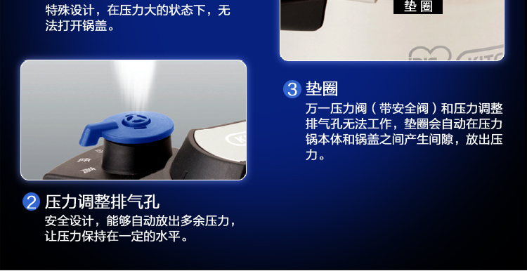 爱丽思IRIS 不锈钢易开压力锅KPC-40E/KPC-60E 6L
