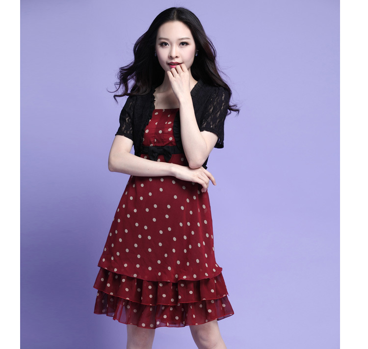 C.o.d. 2015 Summer new stylish casual temperament classic code women dot chiffon lace leave two garment bon bon skirt skirt black XXXXL cake picture, prices, brand platters! The elections are supplied in the national character of distribution, so action, buy now enjoy more preferential! As soon as possible.