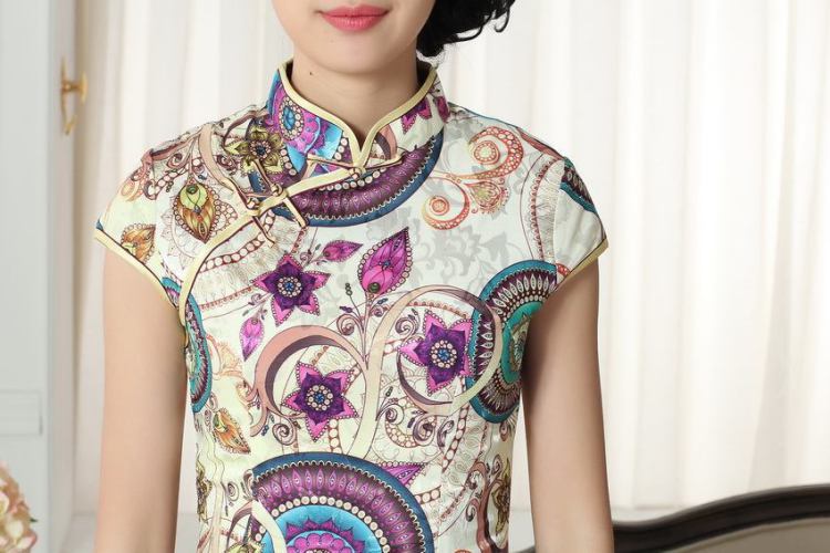Nigeria, the lady stylish jacquard cotton cultivating short cheongsam dress new Chinese qipao gown picture color L pictures, price, brand platters! Elections are good character, the national distribution, so why buy now enjoy more preferential! Health