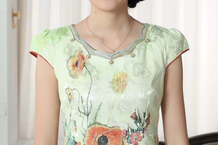 Shanghai, optimize purchase lady stylish jacquard cotton cultivating short cheongsam dress new improved cheongsam dress picture color 2 XL pictures, price, brand platters! Elections are good character, the national distribution, so why buy now enjoy more preferential! Health