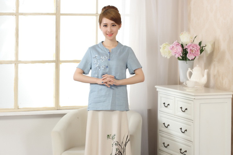 The frequency response, Ms. Tang Women's clothes summer wear T-shirt short-sleeved cotton the hand-painted shirt ethnic wind female picture color 2 XL pictures, price, brand platters! Elections are good character, the national distribution, so why buy now enjoy more preferential! Health