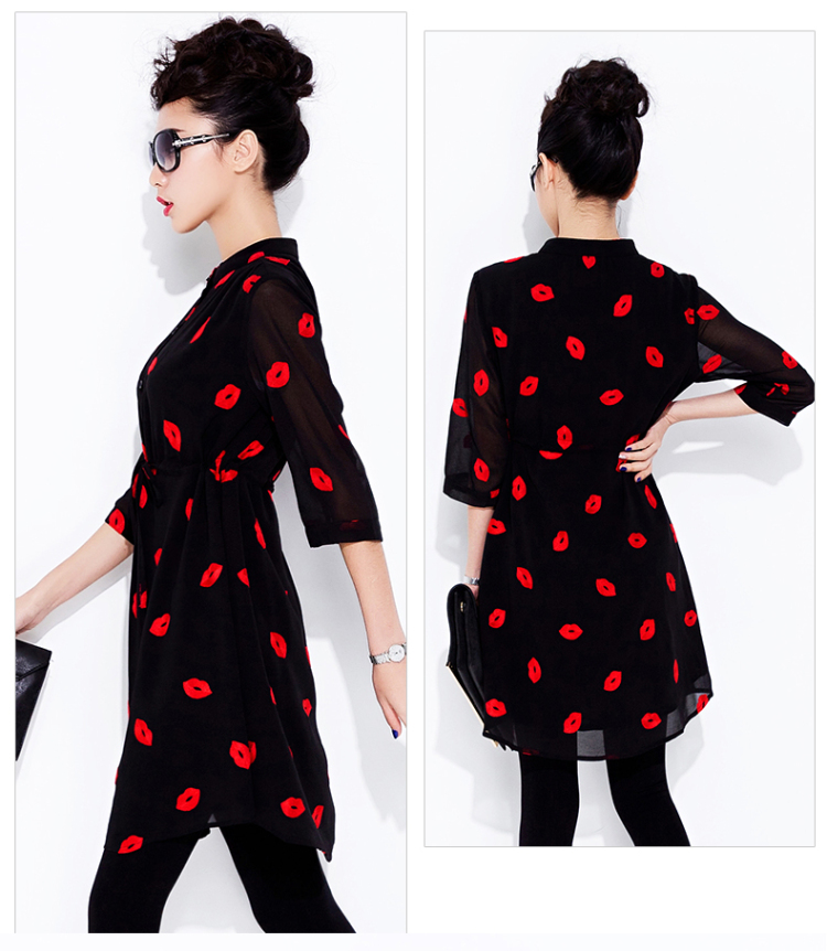 ZZ &FF 2015 summer new 200 Jack mm thick larger female red lips 7 cuff dress beauty graphics thin solid skirt red lips XXXL pictures, price, brand platters! Elections are good character, the national distribution, so why buy now enjoy more preferential! Health