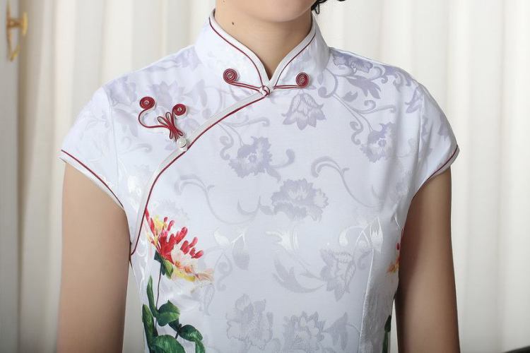 The broadband lady stylish jacquard cotton cultivating short cheongsam dress new Chinese qipao gown picture color 2 XL pictures, price, brand platters! Elections are good character, the national distribution, so why buy now enjoy more preferential! Health