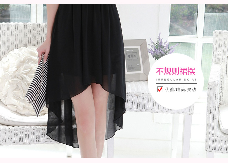 C.o.d. 2015 Summer new stylish look sexy Korean New dovetail skirt long after the former short video thin temperament elegant chiffon lace dresses XXXL black picture, prices, brand platters! The elections are supplied in the national character of distribution, so action, buy now enjoy more preferential! As soon as possible.