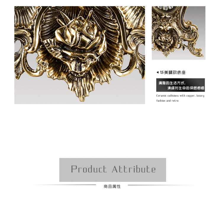 
                                        蒂高美居 仿古客厅装饰时钟台钟创意软装摆件工艺品座钟                