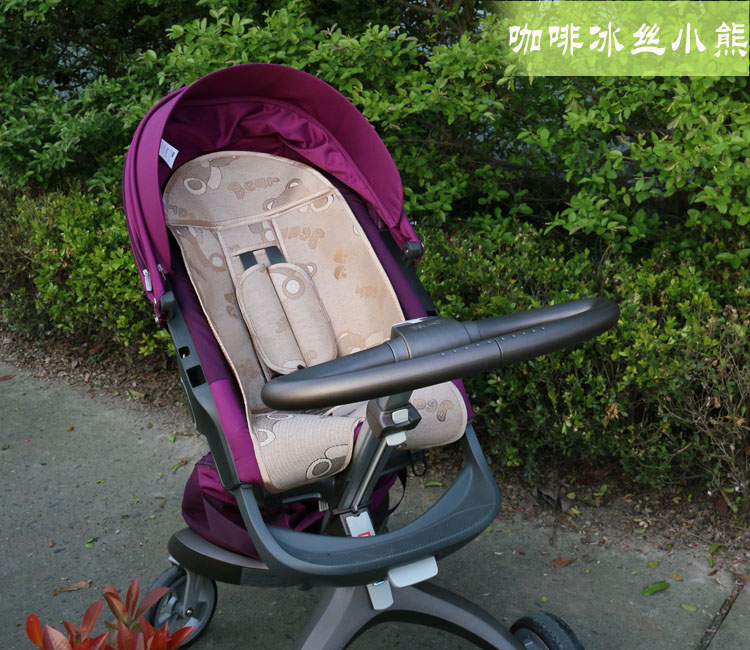 
                                        梦马专为stokke推车设计凉席宝宝车凉席stokke xplory婴儿车凉席童车凉席 亚麻组合                