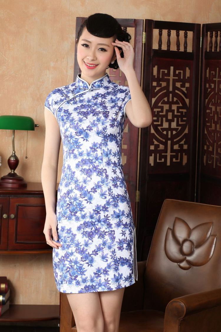 For Pont Sondé Ms. Diane cheongsam Chinese dresses improved national wind antique stamp qipao gown skirt picture color XXL pictures, price, brand platters! Elections are good character, the national distribution, so why buy now enjoy more preferential! Health