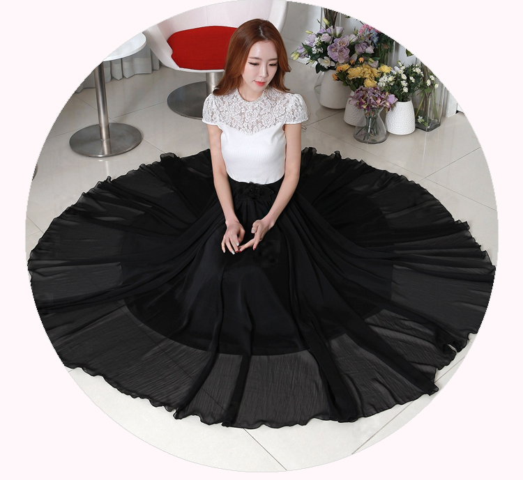 C.o.d. chiffon fat mm summer 2015, summer new third through, double-decker temperament chiffon skirt 10 m large gliding Bohemia long skirt black XXXL picture, prices, brand platters! The elections are supplied in the national character of distribution, so action, buy now enjoy more preferential! As soon as possible.