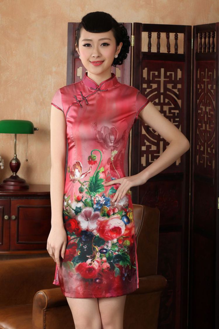 Nigeria, the cheongsam dress, Ms. Tang fitted dresses improved national wind antique stamp cheongsam dress dress D 0230 XXL pictures, price, brand platters! Elections are good character, the national distribution, so why buy now enjoy more preferential! Health