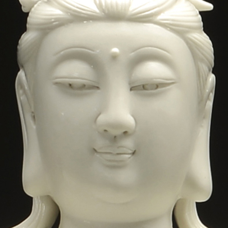 
                                        力峰 德化陶瓷观音菩萨佛像观世音送子观音家饰家居装饰品工艺品摆件摆设品风水人物瓷器摆饰 16寸白色                