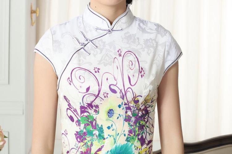 Nigeria, the lady stylish jacquard cotton cultivating short cheongsam dress new Chinese qipao gown picture color XXL pictures, price, brand platters! Elections are good character, the national distribution, so why buy now enjoy more preferential! Health