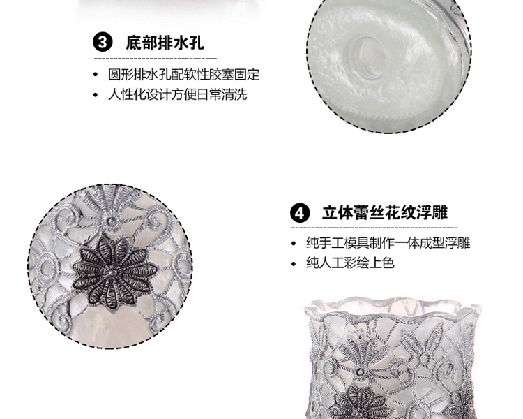 
                                        欧式卫浴五件套简约洗漱套装卫生间纸巾盒摆件 情侣结婚精美礼品 银色五件套+托盘                