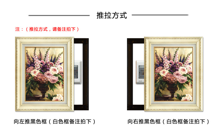 
                                        遮挡电表箱装饰画创意配电盒总开关电源箱电闸箱配电箱挂画 L 63*80/内径53*70                