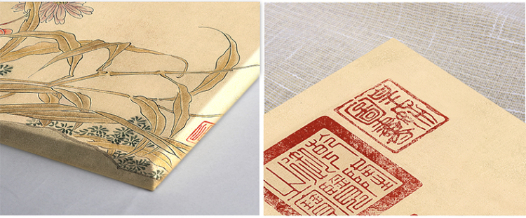 梵格 高档现代中式客厅装饰画玄关壁画书房挂画世界名画家居装饰 金色VCK013 120*30