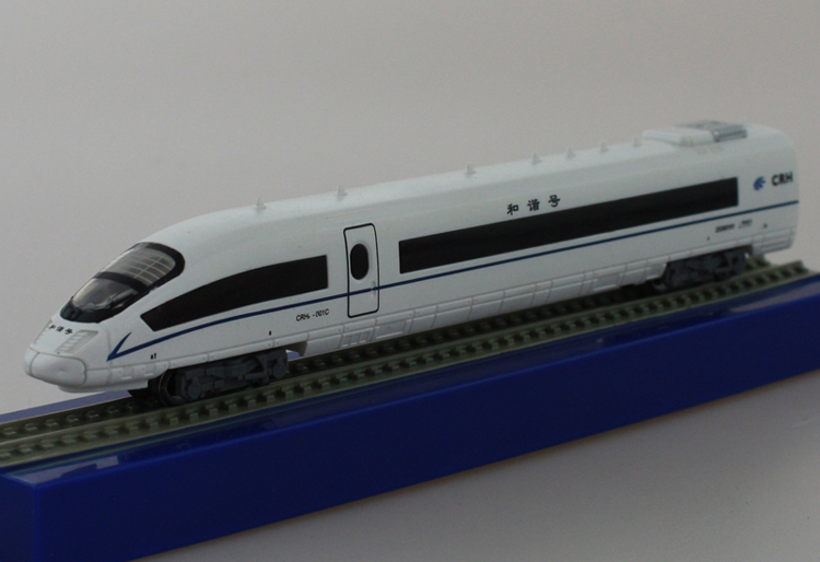 1:144 动力时代 和谐号动车高铁车头模型crh380 crh350 送孩子礼物