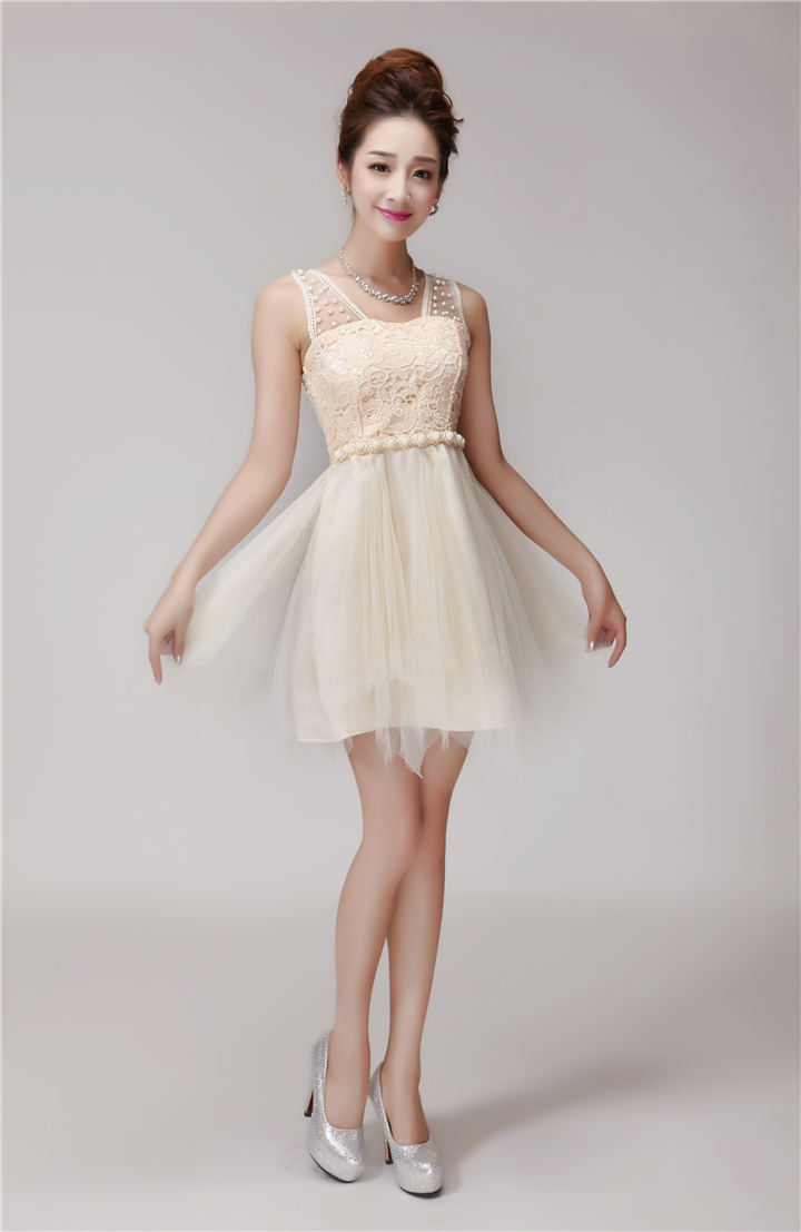 Ya Man Fei bridesmaid services 2015 new bridesmaid mission dress evening dresses and sisters skirts banquet in a small dress summer short apricot L photo, prices, brand platters! The elections are supplied in the national character of distribution, so action, buy now enjoy more preferential! As soon as possible.