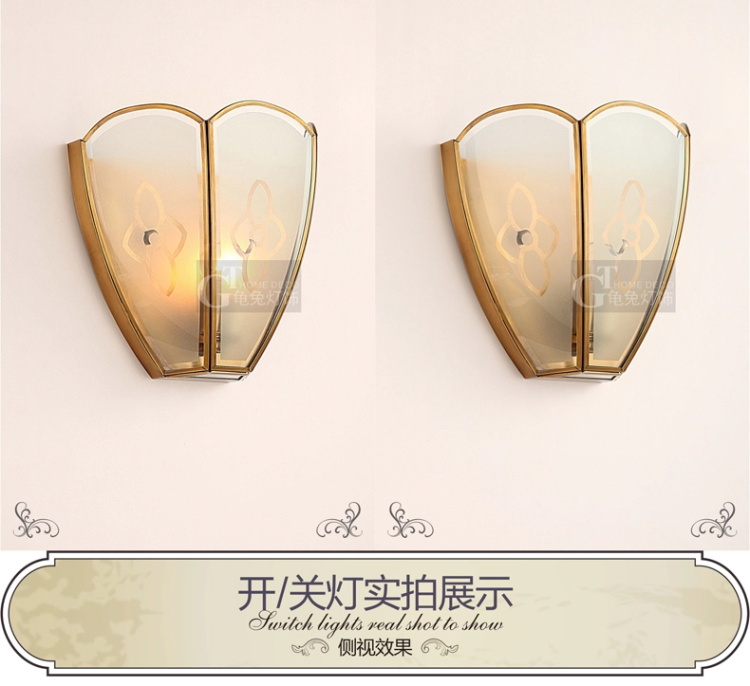壁灯高雅欧式纯铜壁灯 床头灯过道镜前灯饰灯具NB8058(b) NB8058-01
