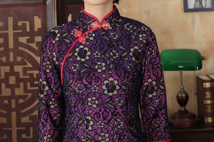 For Pont Sondé Diane summer new Chinese cheongsam dress lace beauty cheongsam dress stylish improvements in antique dresses cuff picture color XXL pictures, price, brand platters! Elections are good character, the national distribution, so why buy now enjoy more preferential! Health