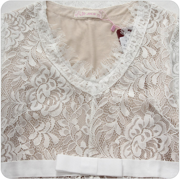 C.o.d. 2015 Summer new stylish look big atmospheric high-end lace sexy V-neck in long-sleeved large elegant dress dresses White XL Photo, prices, brand platters! The elections are supplied in the national character of distribution, so action, buy now enjoy more preferential! As soon as possible.