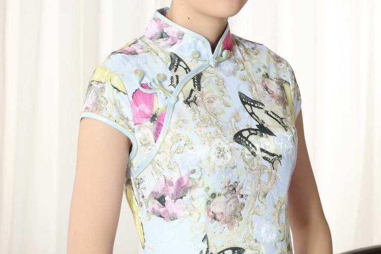 Nigeria, the new summer elegance Chinese qipao Chinese graphics thin short cheongsam picture color XXL pictures, price, brand platters! Elections are good character, the national distribution, so why buy now enjoy more preferential! Health