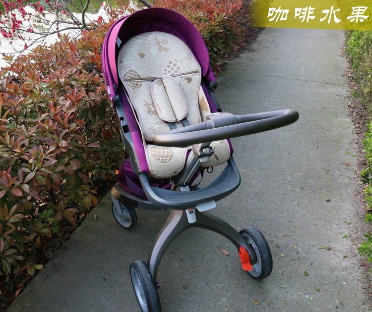 
                                        梦马专为stokke推车设计凉席宝宝车凉席stokke xplory婴儿车凉席童车凉席 亚麻组合                