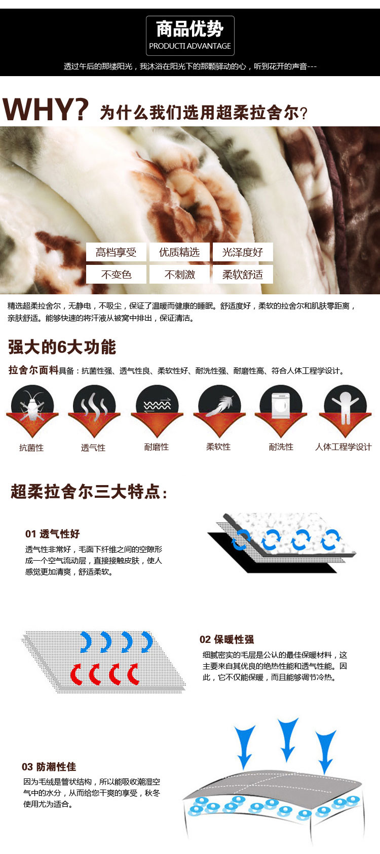千岁兰家纺 床上用品加厚双层拉舍尔毛毯 冬季保暖毛绒毯 超柔 双 吉祥如意-大红954 200*230
