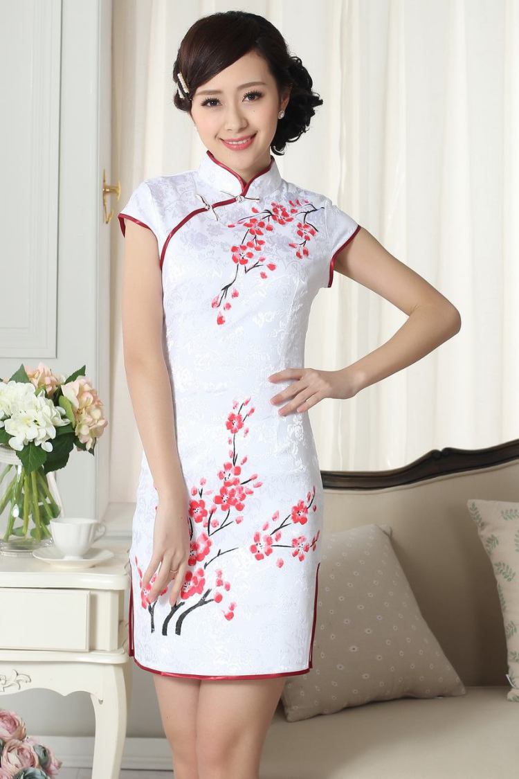 Nigeria, the Summer new dress clothes and stylish elegance Chinese qipao hand painted dresses D 0092 XXL pictures, price, brand platters! Elections are good character, the national distribution, so why buy now enjoy more preferential! Health