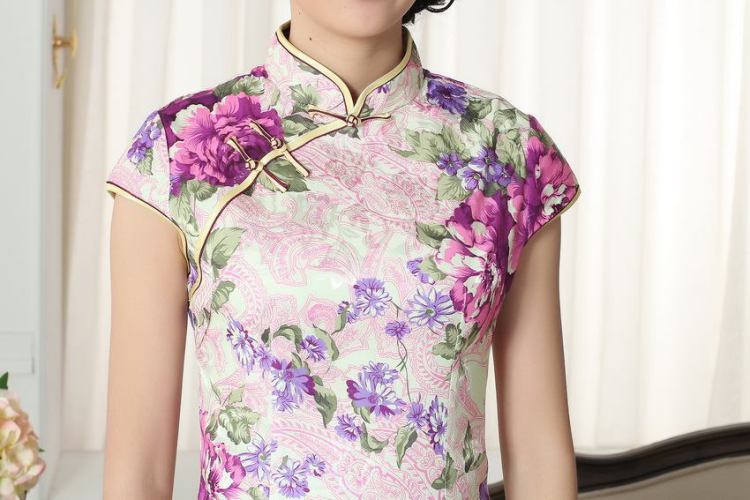 Nigeria, the new summer elegance Chinese qipao Chinese graphics thin short cheongsam picture color XXL pictures, price, brand platters! Elections are good character, the national distribution, so why buy now enjoy more preferential! Health