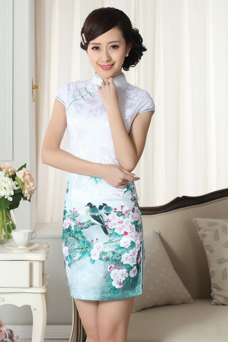 For Pont Sondé Diana Lady stylish jacquard cotton cultivating short cheongsam dress new Chinese qipao gown picture color XXL pictures, price, brand platters! Elections are good character, the national distribution, so why buy now enjoy more preferential! Health