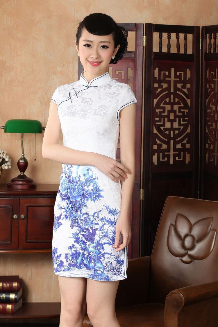 Nigeria, the cheongsam dress, Ms. Tang fitted dresses improved national wind antique stamp cheongsam dress dress D 0228 XXL pictures, price, brand platters! Elections are good character, the national distribution, so why buy now enjoy more preferential! Health