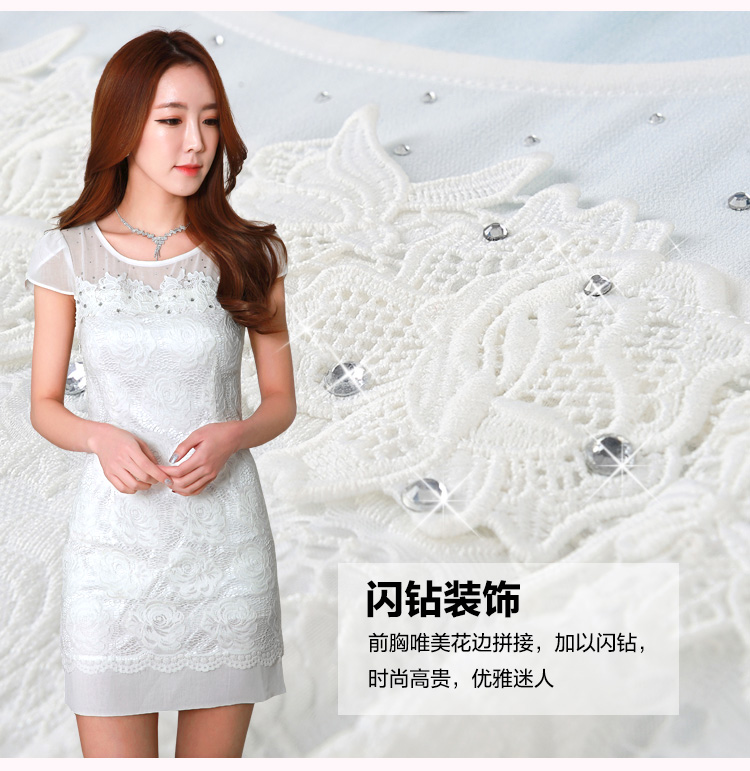 C.o.d. 2015 Summer new Korean fashion hot drill lace short-sleeved video thin elegant dresses watermelon red XL Photo, prices, brand platters! The elections are supplied in the national character of distribution, so action, buy now enjoy more preferential! As soon as possible.